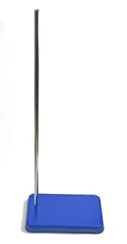 Eisco Labs Heavy Duty 6" X 9" Large Retort Base w/ 24" (.4" Dia) Rod