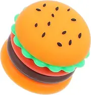 LABRIMP Silicone Portable Makeup Bottles Hamburger Shape Travel Containers for Toiletries Moisturizer Dispenser Jars for Skincare Makeup and Jewelry Storage