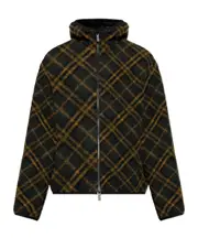 Burberry Checkered Reversible Zip-Up Coat S,XL,L,M,XXL Black