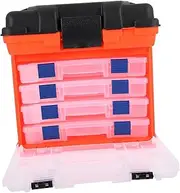 KICHOUSE 1 Set Fishing Tackle Storage Box Portable Fishing Tool Box with Seat Lightweight and Durable