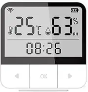 WiFi ligent Temperature Humidity Sensors Time Date Week Display ligent Home Office Bedroom Kitchen Living Room Hotel Temperature Humidity Sensors Large Display ligent Linkage