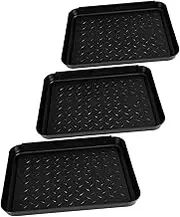 SEWACC 3pcs Indoor Boot Tray Versatile Shoe Storage for Entryway Wet Shoes Boots Plants Pet Feeding Easy to Clean Durable Lightweight Design for Indoor Outdoor Use