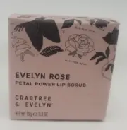 Crabtree & Evelyn - Evelyn Rose Petal Power Lip Scrub New In Box