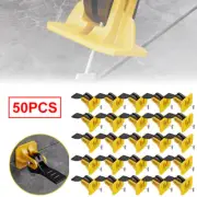 50Pcs Floor Tile Leveling System Positioning T-lock Locator Spacer Tool Reusable