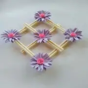 Wall Hanging Paper Craft Hand Made Creative Flower Home Decoration Brand NEW