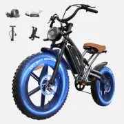 20 Inch Electric Bike 750W 48V 14A Mountain bike Fat Tire E-bike for Sand Riding