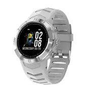 DT08 Full Touch Wristband Compass HRV HR and Blood Pressure Monitor 20 days Standby Smart Watch WHITE COLOR