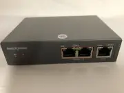 Two ports PoE Switch extender powered by one poe in Two ports out 60w pass-thru