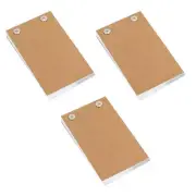 3 Pcs Original Scrapbook Notebooks Mini Small Spiral Travel