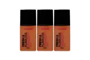 3x Australis Fresh & Flawless Full Coverage Foundation SPF 15 Deep Tan