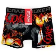 Coca-Cola Crazy Boxer Briefs Mens Medium Underwear Coke Coca Cola Soda Fun Gift