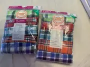 Wonder Nation Boys L 10-12 Woven Boxers Underwear 2 Packs 10 Pairs NEW E-2
