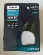 NEW PROBRITE Dusk-To-Dawn LED Wallpack Automatic Night On/Day Off