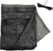 BeGrit 30% Shade Cloth Sunblock Sun Net Sun Mesh with Clips for Garden Flower Plants 6.5ft x10ft, Black