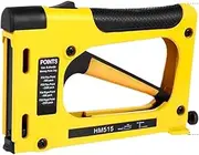 Nail Gun for Woodworking Furniture Heavy Duty Construction Stapler Picture Frame Staple Gun with Staples Metal Hand Tool(A)