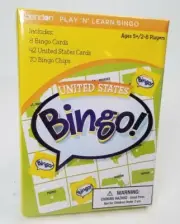 United States Bingo Card Game Bendon /States And Capitals Educational New/Sealed