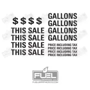 Custom Gas Pump Premium Vinyl Decal Sticker Set for Your Project