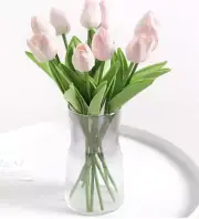 10pcs Home Decor Artificial Tulip Flowers Fake Flower Bouquet for Wedding Party