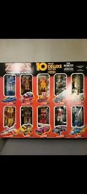 Remco Zybots Changeable Robots 10 Piece Deluxe Gift Set Transformers Gobots 1984