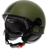 Momodesign FGTR Classic Mono, open face helmet , color: Matt Dark Green/Black , size: M