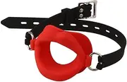 FENICAL Open Mouth Gag Red Lips Erotic Toys Oral Sex Gag Bondage Restraints Fetish BDSM Slave Female Sex Toy Mouth Gag Red Lips Erotic Toys Mouth Gag Red Lips Erotic Toys Blowjob Toy
