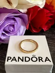 PANDORA Pandora 14 K Gold Classic Hearts of Pandora Ring size 60 US 9 Brand new