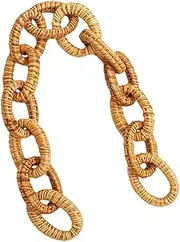 GREENADSCAPE Rattan Woven Chain Decor Rustic Home Decor Chain Link Adornment for Living Room