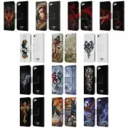 OFFICIAL ALCHEMY GOTHIC DRAGON LEATHER BOOK WALLET CASE FOR APPLE iPOD TOUCH MP3