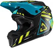 Leatt GPX 5.5 Composite V19.1 Motocross Helmet, black-green, Size L for Men Black Green