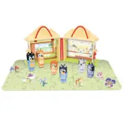Bluey - Wooden Carry Along House (22 Pieces), Playset, Activity Set