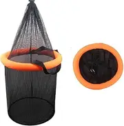 Crab Basket, Fish Basket, Folding Bait Storage Cage, Portable Mobile Mesh Fish Basket for Onion Leaf Strap of CEBA V Crab