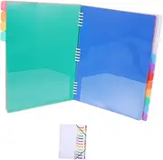 KAILIKETIY Plastic File Folder Pockets A4 Letter Size Folders Office Organizer for Important Documents