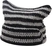 [SHERCHPRY] Crochet Hat Jackets Man Windproof Hat Bonnet Peaky Slouch Mens Cap Custom Slouch Beanie Crochet Beanie Caps Jackets for Men Fleece Beanies Funny Silk Bonnet Hoodie Nylon