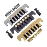 Replacement 6 String Electric Guitar Bridge Vintage 6 Style Stopbar Tailpiece