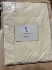 NEW Pottery Barn Kids Chambray Percale Twin Bedskirt Yellow 100% Cotton 200 TC