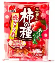 SANKO KAKI NO TANE RICE CRACKER PEANUTS MIX - BROWN SUGAR UME PLUM FLAVOR 131G