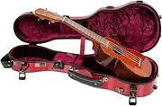 Crossrock Soprano Ukulele Case, Fits Up to 21 Inches | 100% Fiberglass Hardshell with Brand Latches, TSA Lock, Accessory Compartment, and Detachable Straps-Red (CRF2030SURD)