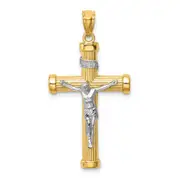 14k Two-tone Gold Two-tone Gold Inri Crucifix