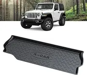 X-CAR Heavy Duty Trunk Cargo Mat Boot Liner Luggage Tray Compatible with Jeep Wrangler JK 2011-18