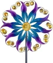 Metal Wind Spinner Kinetic Ornaments Lawn Garden Decor Patio Stake Yard Catcher