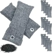 Natural Air Purifier Bags - Activated Bamboo Charcoal - 12 Pack