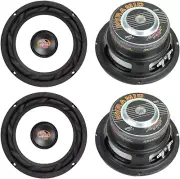 WX65X 6.5" 1200W Car Audio Subwoofers Subs Power Woofers 4 Ohm
