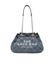 Marc Jacobs The Quilted Denim Chain Sack Bag One size Gray