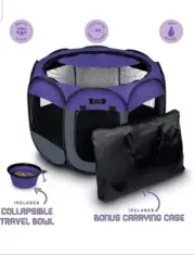 Pet Playpen Foldable Portable Dog/Cat/Puppy Kennel for Small 29x 29 X 17