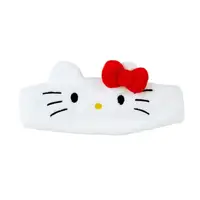 在飛比找PChome24h購物優惠-Hello Kitty 絨毛鬆緊髮帶 (白大臉款)