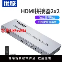 在飛比找樂天市場購物網優惠-畫面拼接器hdmi1進4出拼接器高清4K屏幕拼接器圖像多屏控