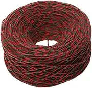 HOMSFOU 1pc Red and Green Christmas Twine Rope Ribbon Cord for Wrapping Durable Paper String for DIY Crafting Scrapbooking and Festive Decorations