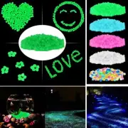 300pcs Glow in the Dark Garden Pebbles Glow Stones Rocks for Walkways Garden US