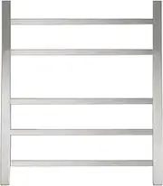 Towel rack Heated Towel Rail, Towel Warmer for Bathroom, Radiator, 50W Electric Heated Towel Rail with 4 Polished Backs Made of Polished 304 Stainless Steel, Heated Towel Rail, 500 x 480 x 1