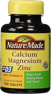 Nature Made Calcium Magnesium & Zinc Tabs, 100 ct